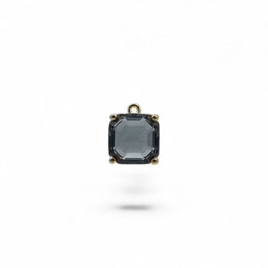 Cabochon HQ quadrato 10mm Denim blue