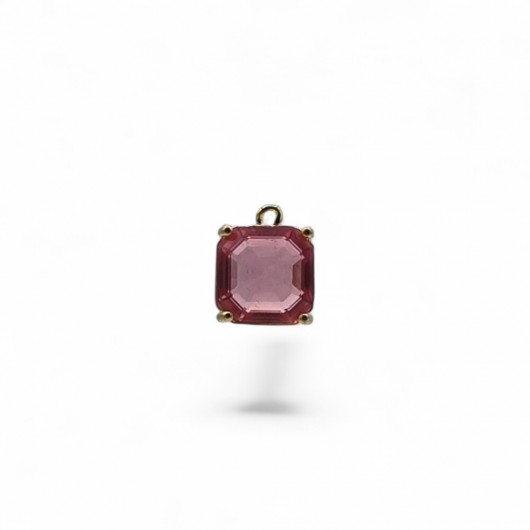 Cabochon HQ quadrato 10mm Rose