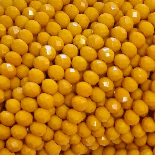 Cristallo sfaccettato 6x4mm Curcuma