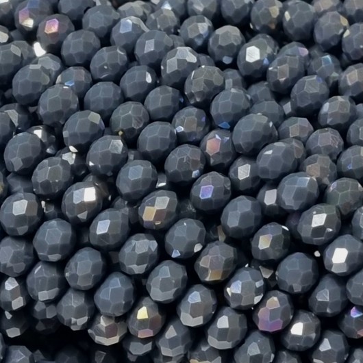 Cristallo sfaccettato 6x4mm Shark ab