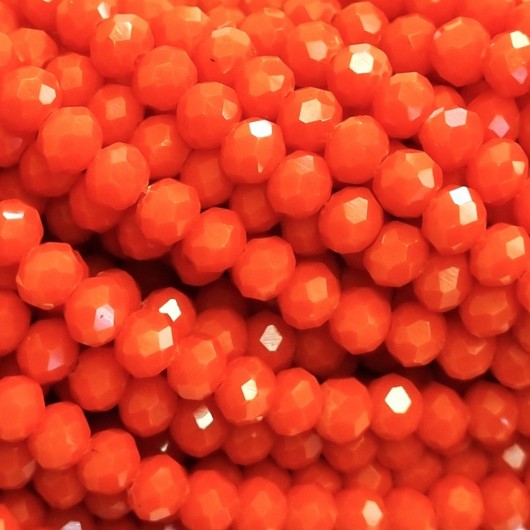 Cristallo sfaccettato 6x4mm New mandarino