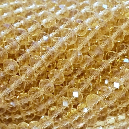 Cristallo sfaccettato 6x4mm Champagne
