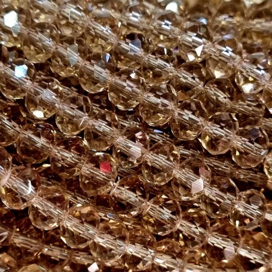 Cristallo sfaccettato 6x4mm Sand