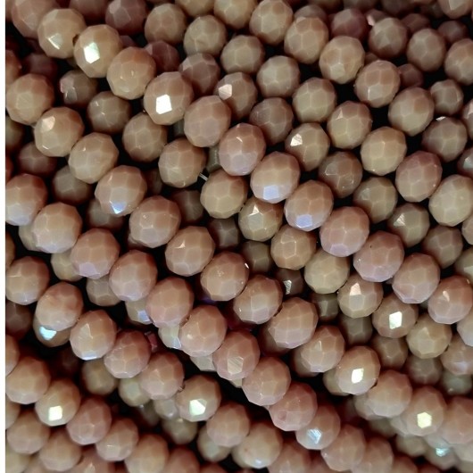 Cristallo sfaccettato 6x4mm Tortora