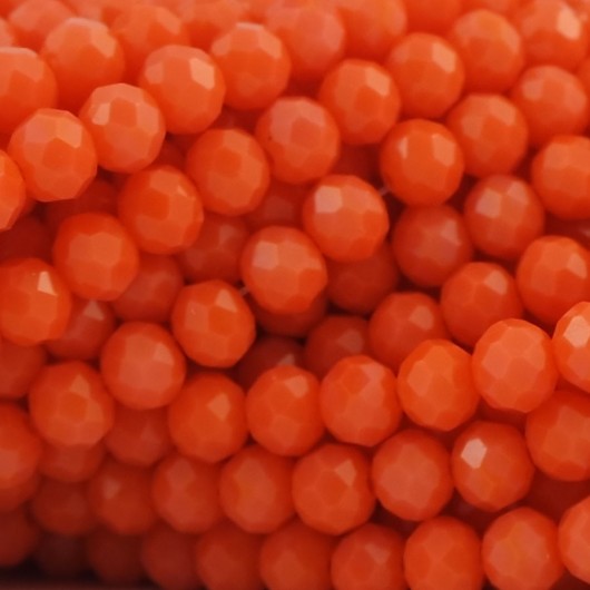 Cristallo sfaccettato 6x4mm Arancio