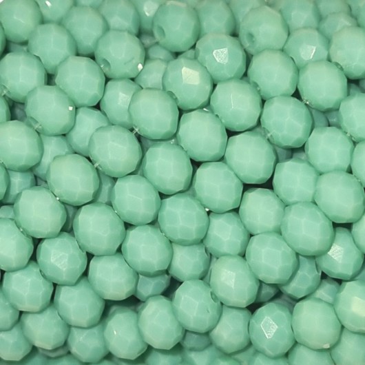 Cristallo sfaccettato 6x4mm Sage