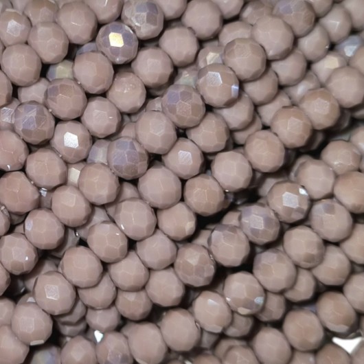 Cristallo sfaccettato 6x4mm Light malva ab