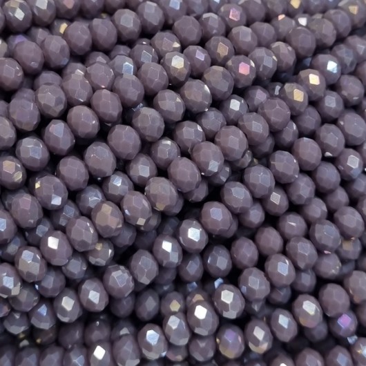 Cristallo sfaccettato 6x4mm Violet ab