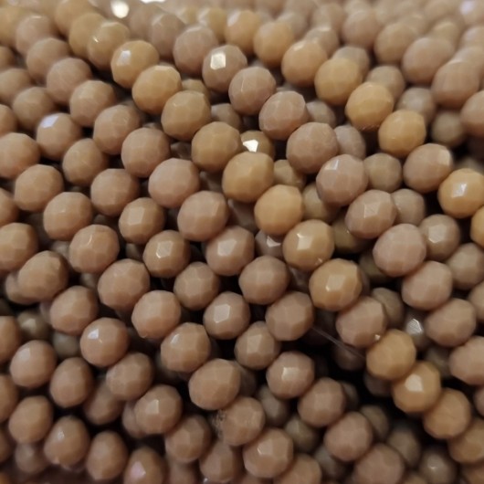 Cristallo Sfaccettato 4x3mm Sand