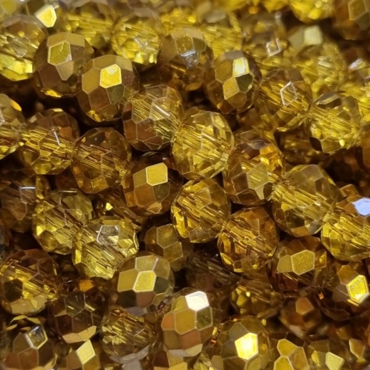 Cristallo Sfaccettato 4x3mm Golden