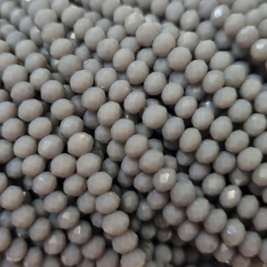 Cristallo Sfaccettato 4x3mm Grey opal