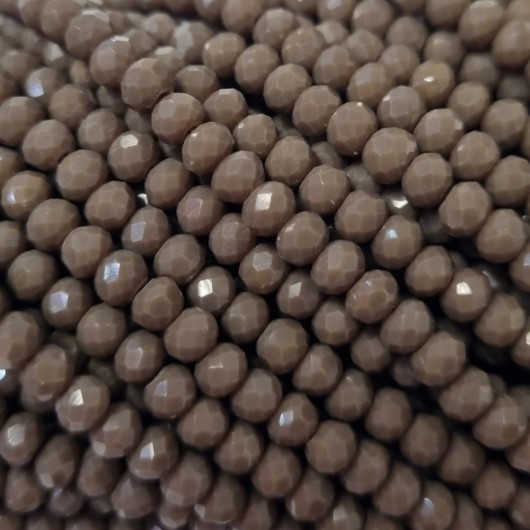 Cristallo Sfaccettato 4x3mm Dark grey dove