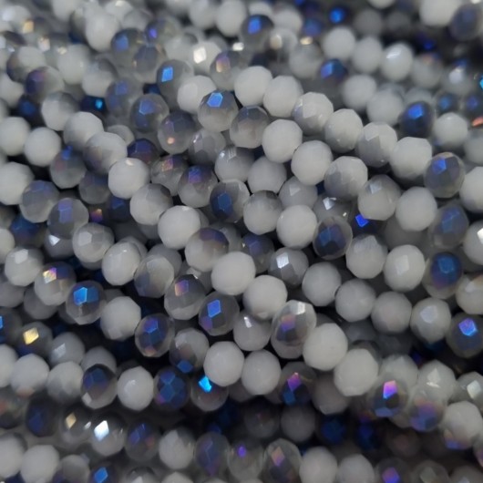 Cristallo Sfaccettato 4x3mm Marble