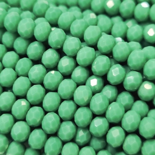 Cristallo Sfaccettato 4x3mm Jade