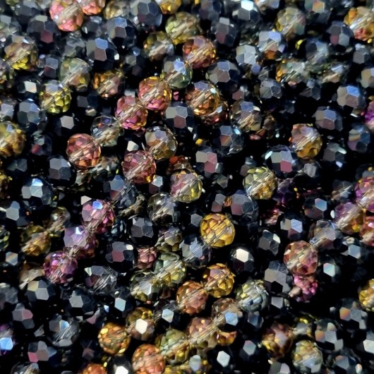 Cristallo sfaccettato 4x3mm Night disco