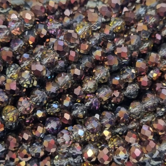 Cristallo sfaccettato 4x3mm Sunset rose gold