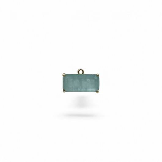 Cabochon HQ 16x8mm Aquamarine screziato