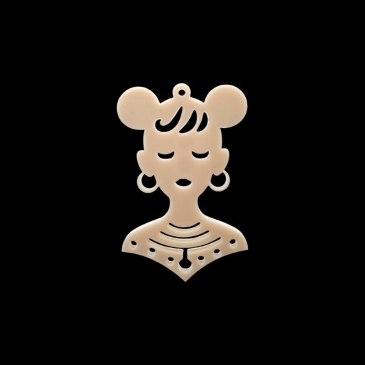 Ivory pigtails woman