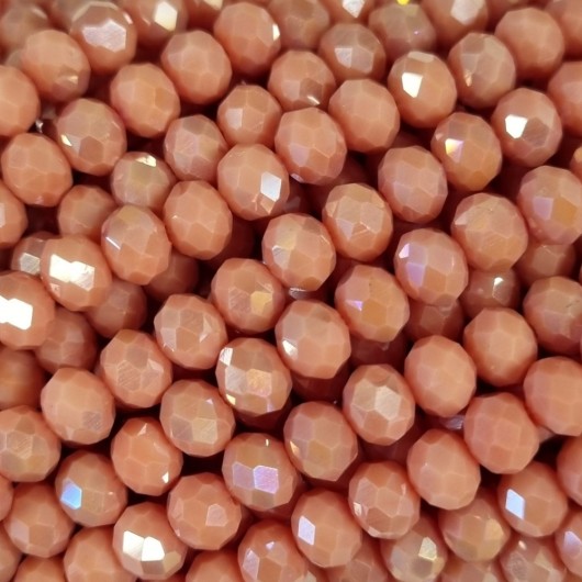 Cristallo sfaccettato 3x2,5mm Blush ab