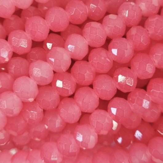 Cristallo sfaccettato 3x2,5mm Ice cherry