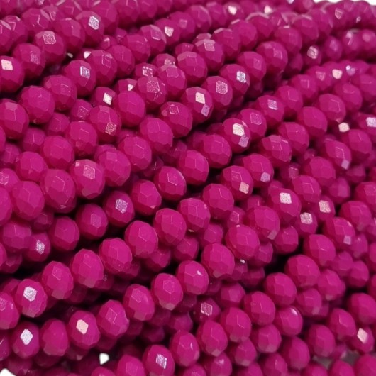 Cristallo sfaccettato 3x2,5mm Ciclamino