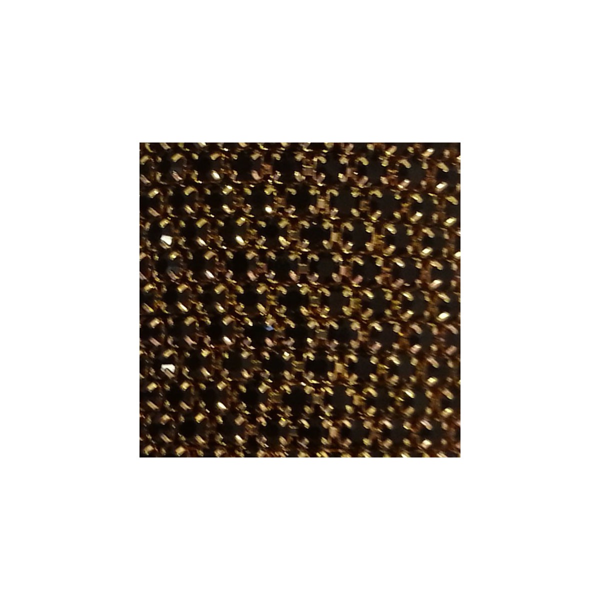 Catena con Strass in Cristallo Nero 3mm