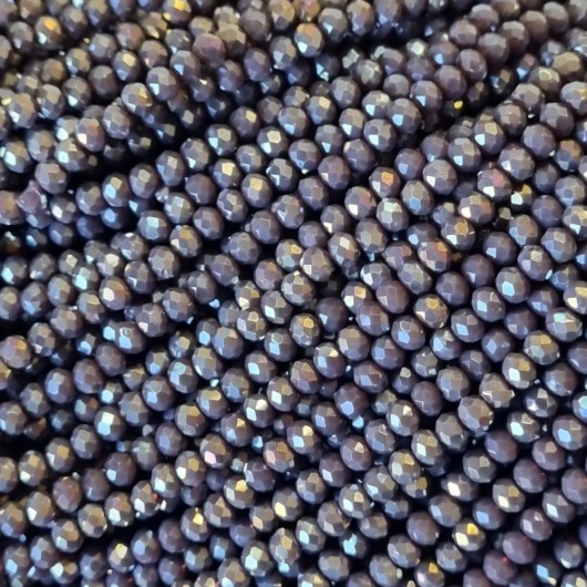 Cristallo sfaccettato 3x2,5mm Violet ab