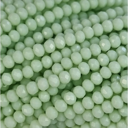 Cristallo sfaccettato 2,5x2mm Mela verde