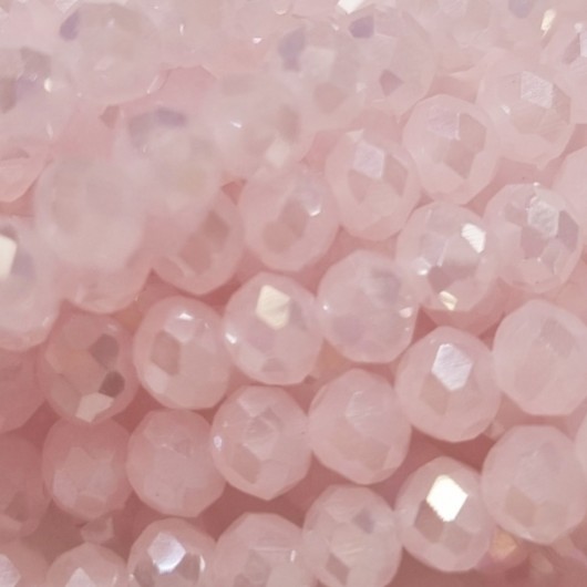 Cristallo sfaccettato 8x6mm Rose alabaster