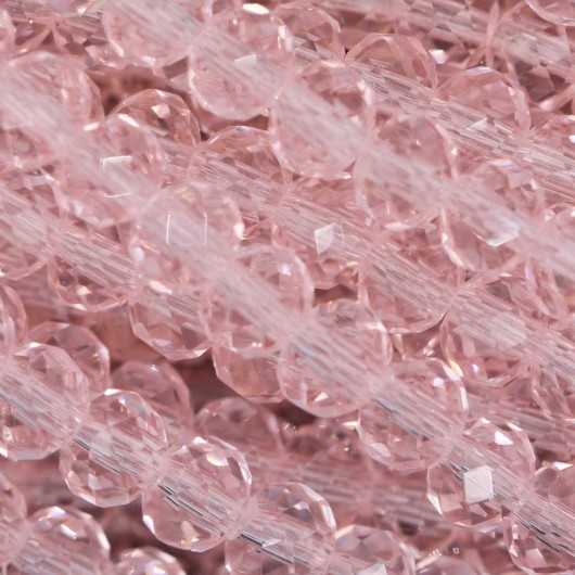 Cristallo sfaccettato 8x6mm Light pink