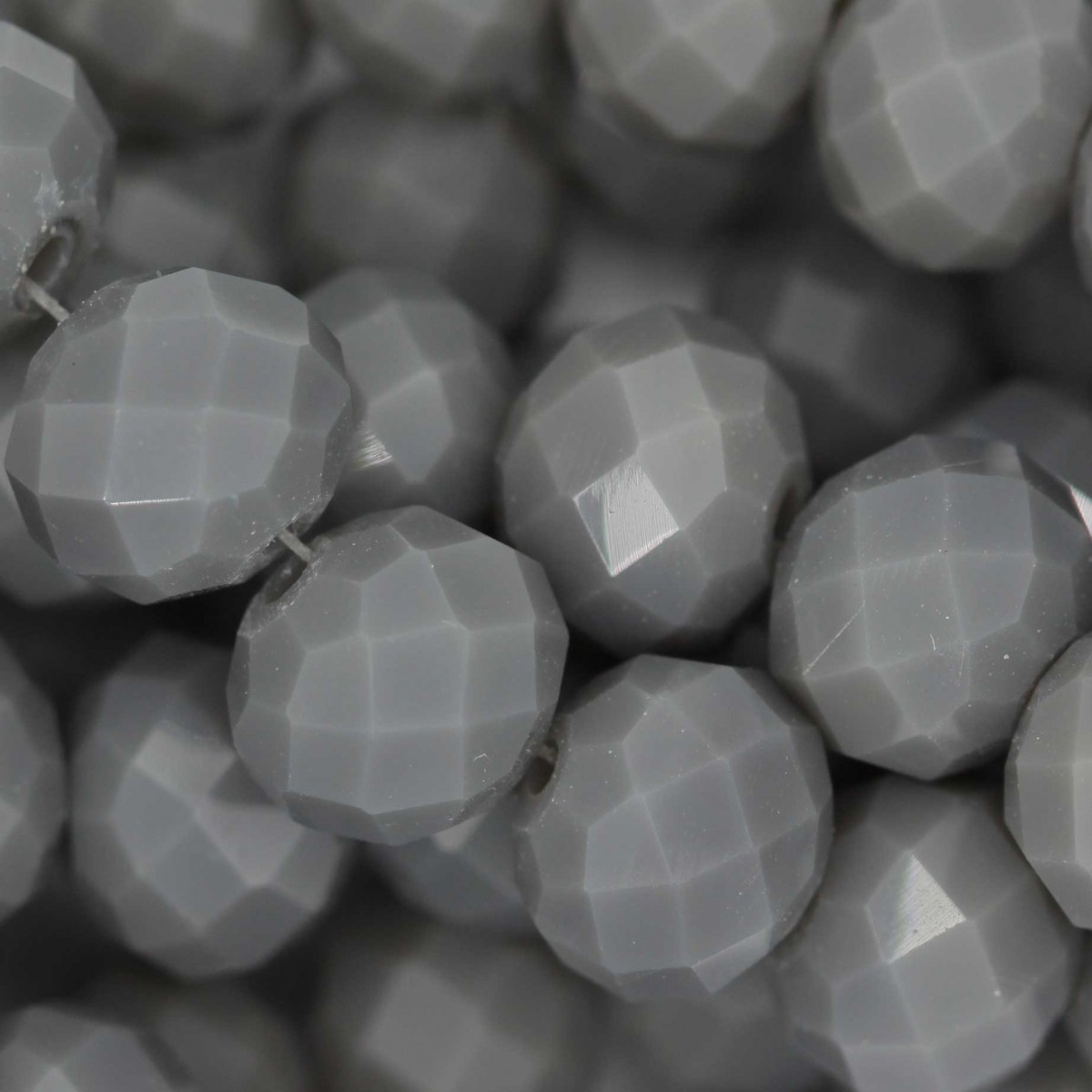 Rondelle in Cristallo Sfaccettato 10x8mm GREY OPAL