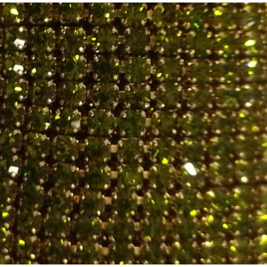 Catena con Strass in Cristallo Olivine 3mm