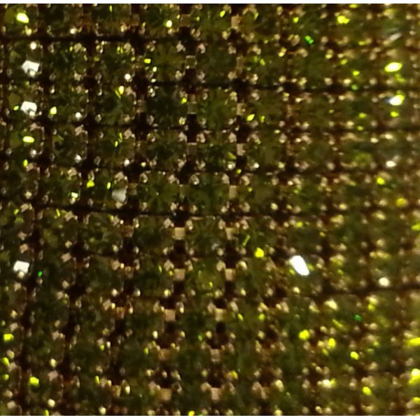 Catena con Strass in Cristallo Olivine 3mm