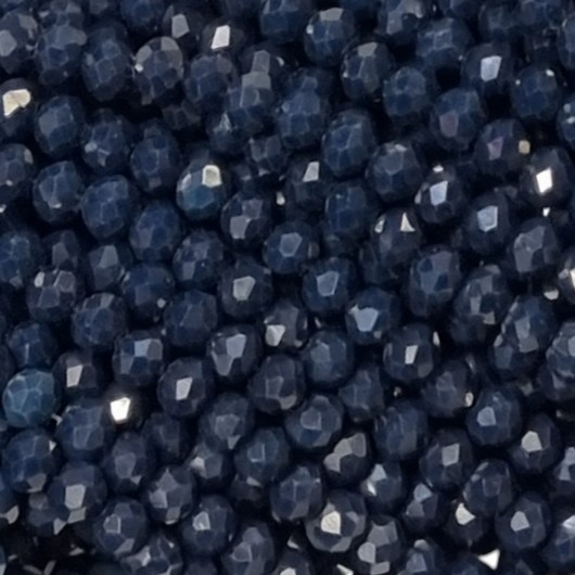 Cristallo sfaccettato 2,5x2mm Dark indigo