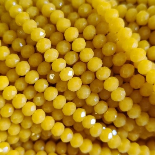 Cristallo sfaccettato 2,5x2mm Yellow flash
