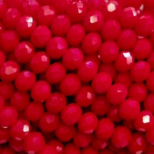 Cristallo sfaccettato 2,5x2mm Red apple