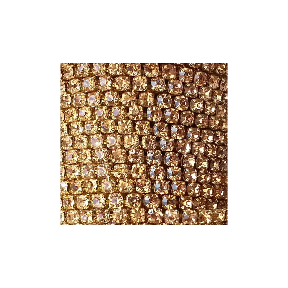 Catena con Strass in Cristallo Silk 3mm