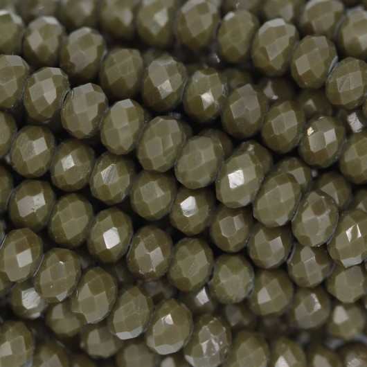 Cristallo sfaccettato 2,5x2mm Oliva