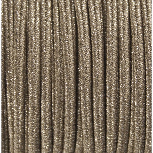 Soutache HQ Metal platinum 3mm x 2Mt