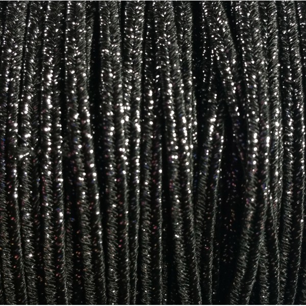 Soutache Metal Black mm 4,0 x 3mt